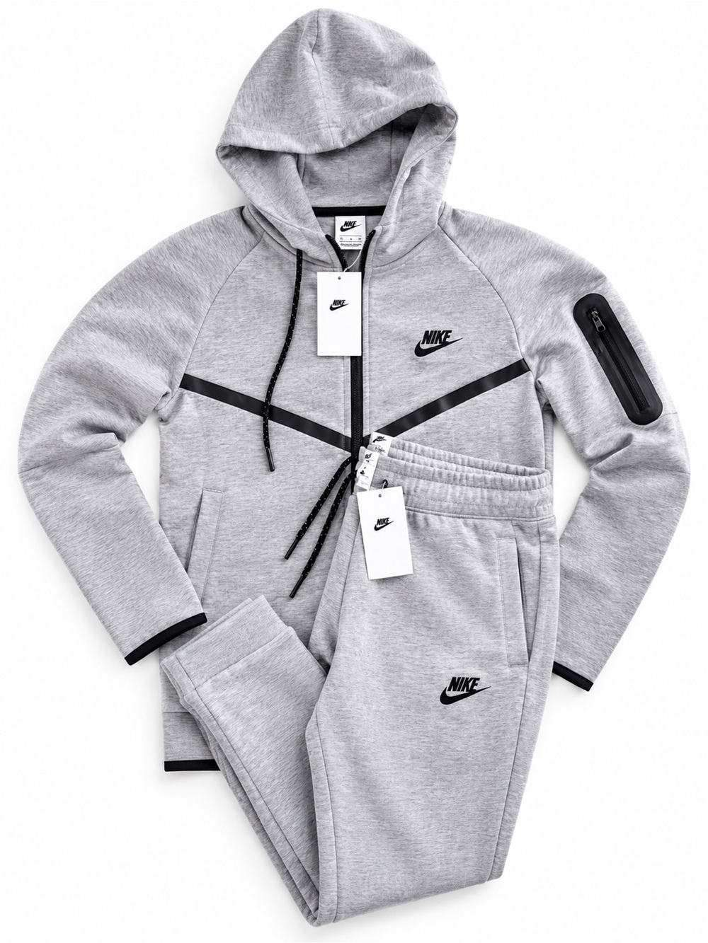 Nike Men Grey Zip Hoodie Jacket